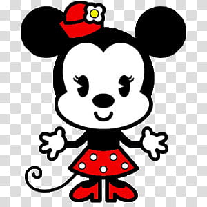 Disney Cute, Minnie Mouse art transparent background PNG clipart