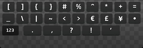 Triplet iPhone Theme SD, keyboard part keys illustration transparent background PNG clipart
