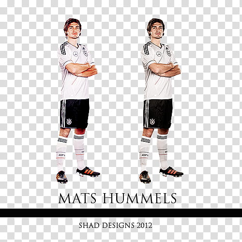 man in white soccer jersey with text overlay transparent background PNG clipart