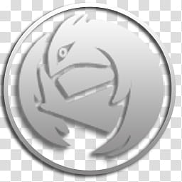 Simple Rocket Dock Icons, mozilla_thunderbird, gray animal logo transparent background PNG clipart