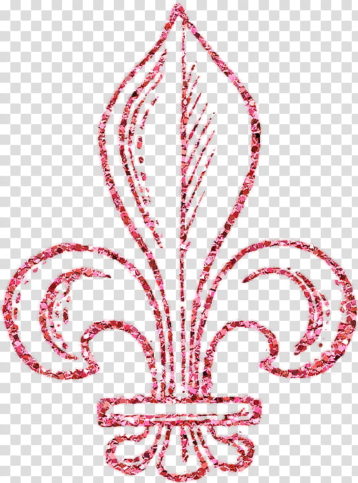 Parisian, red Fleur De Lis illustration transparent background PNG clipart