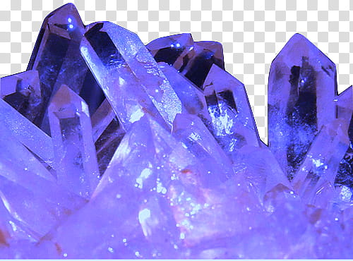 PURPLE AESTHETIC RESOURCES, closeup of purple crystals transparent background PNG clipart