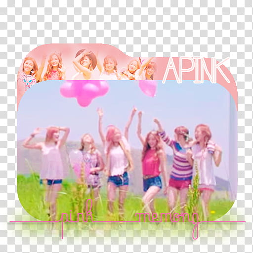 APINK REMEMBER PINK VER FOLDER ICONS, APINKEU transparent background PNG clipart