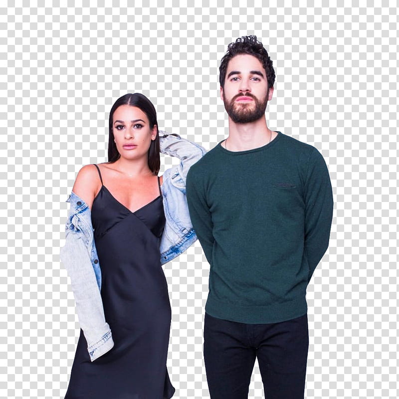 Lea Michele Darren Criss,  transparent background PNG clipart