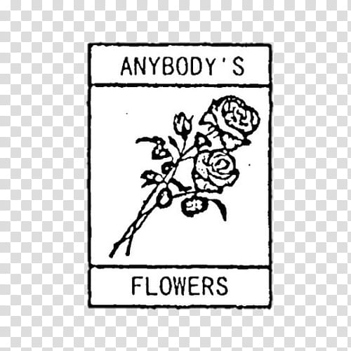 Watch, anybody's flowers text transparent background PNG clipart