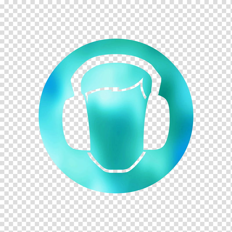 Coffee Cup Turquoise, Mug M, Logo, Earplug, Aqua, Drinkware, Circle, Teacup transparent background PNG clipart