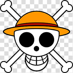 One Piece icone Jolly Roger, Luffys flag  transparent background PNG clipart