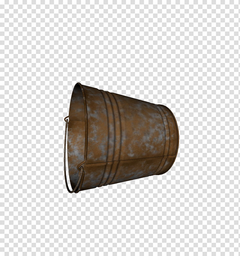 D Rusty Buckets, brown bucket illustration transparent background PNG clipart