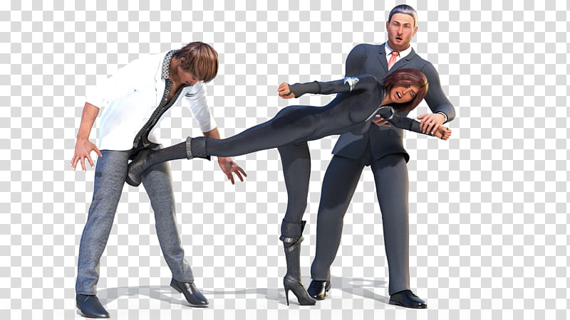 PSD, woman kitting man on the groin illustration transparent background PNG clipart