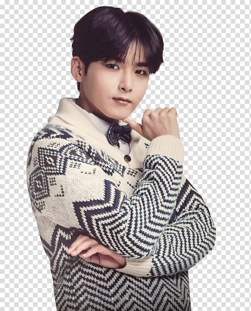SJ and SJM season greeting P, man wearing sweater transparent background PNG clipart