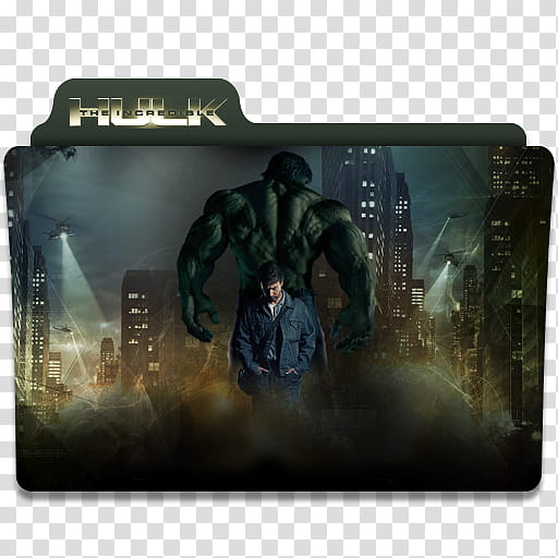 I Movie Icon Folder Pack, incrediblehulk transparent background PNG clipart