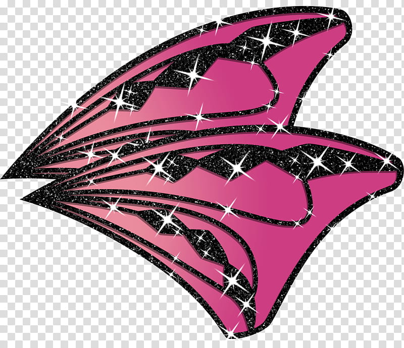 Hallowinx Resource, pink and black wings illustration transparent background PNG clipart