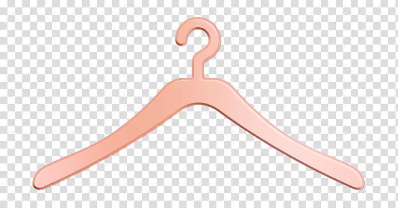 Stylish Icons icon Tools and utensils icon Hanger icon, Clothes Hanger, Pink, Peach transparent background PNG clipart