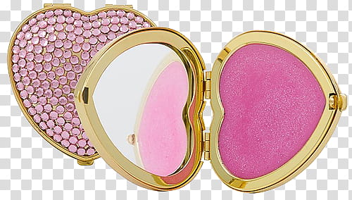 Watch, heart compact powder transparent background PNG clipart