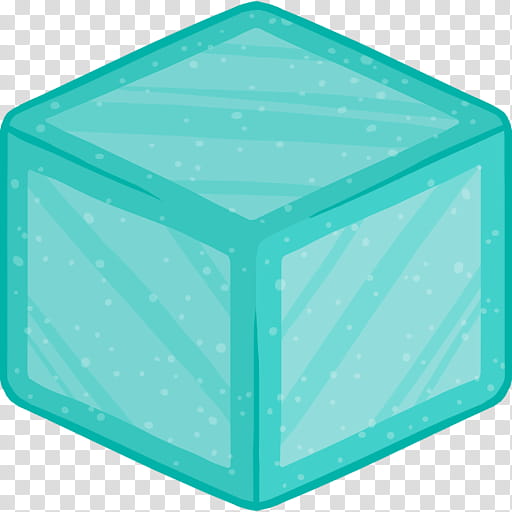 MineCraft Icon  , D Diamond Block, teal cube illustration transparent background PNG clipart