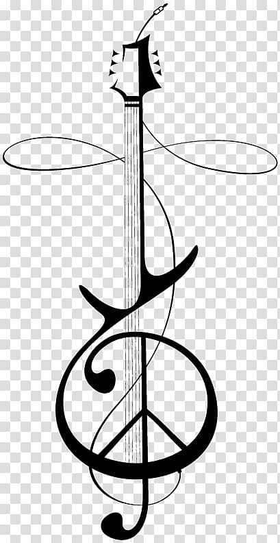 Music Note, Peace Symbols, Clef, Treble, Musical Note, Guitar, Drawing,  Gclef Transparent Background Png Clipart | Hiclipart