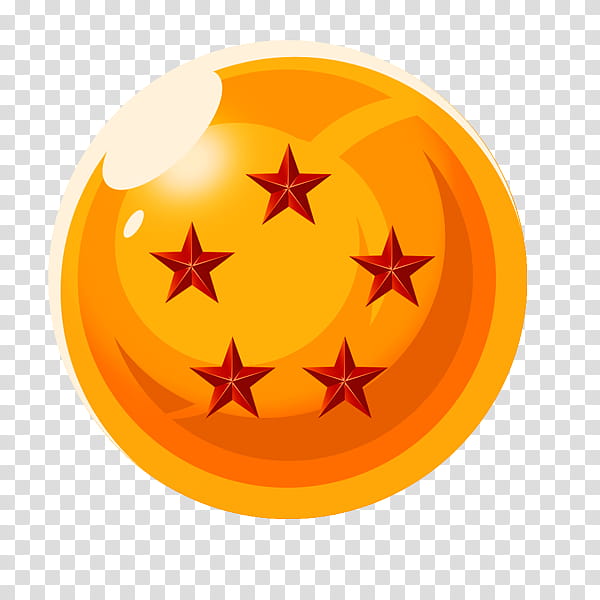 Esfera del Dragon de  Estrella render HD, five Dragon ball illustration transparent background PNG clipart