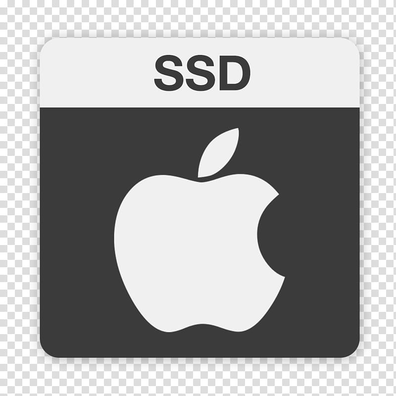 Flader  Crazy  icons for HDD SSD and USB, SSD APPLE BLACK transparent background PNG clipart