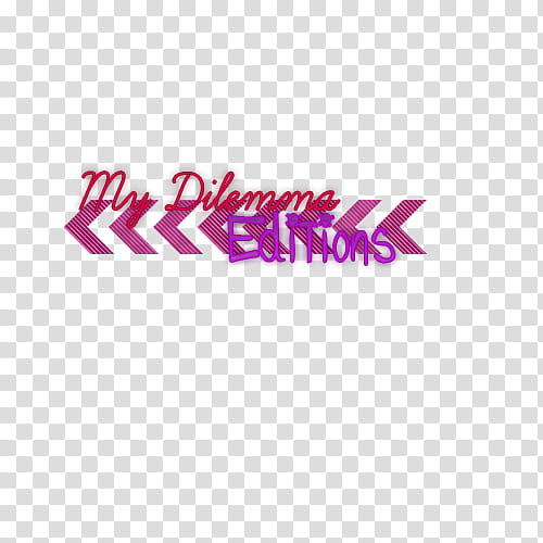 My Dilemma Editions texto transparent background PNG clipart