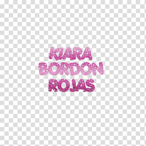 Texto KIARA BORDON ROJAS transparent background PNG clipart