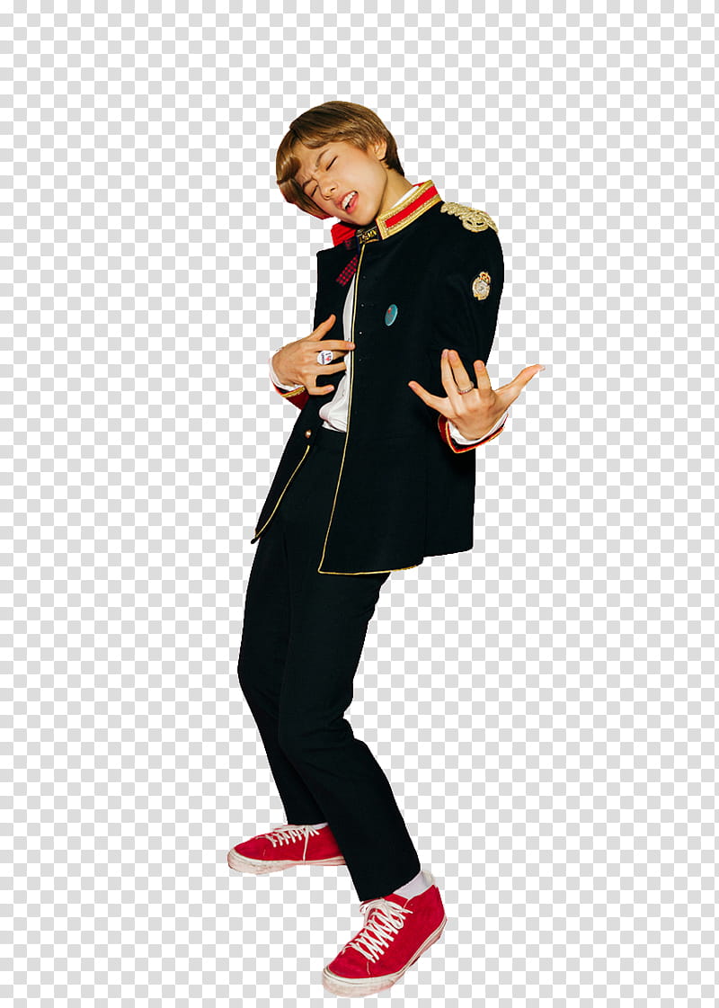 JISUNG NCT DREAM , man in black blazer standing transparent background PNG clipart