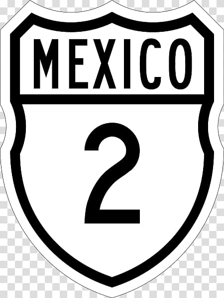 Number 2, Mexican Federal Highway 2, Road, Mexican Federal Highway 45, Mexican Federal Highway 57, Farmtomarket Road, Logo, Mexico transparent background PNG clipart