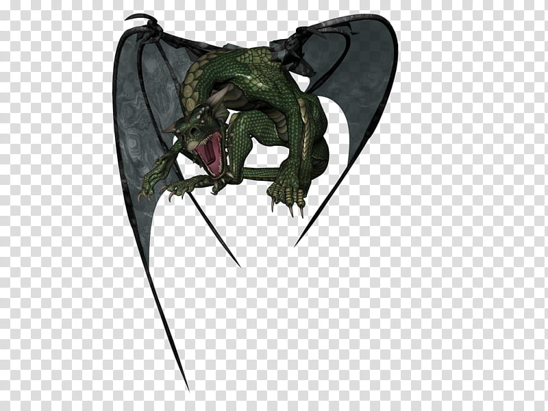 Dragon , green and black dragon illustration transparent background PNG clipart