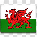 All in One Country Flag Icon, Wales- transparent background PNG clipart