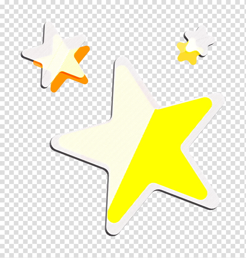 Stars icon Star icon Interface icon, Yellow, Astronomical Object transparent background PNG clipart