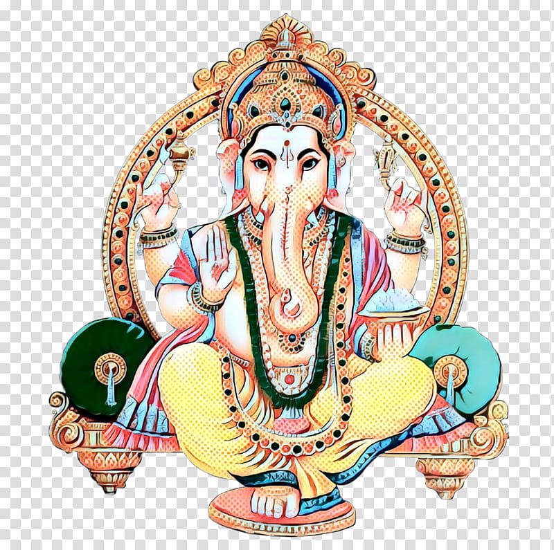 Ganesh Chaturthi, Pop Art, Retro, Vintage, Ganesha, God, Vishnu, Shiva transparent background PNG clipart