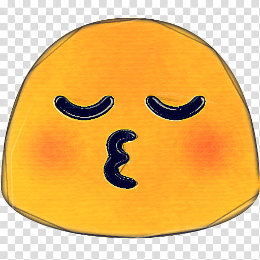 Emoji Frown Smiley Transparency, Blob Emoji, Blushing, Noto Fonts, Emoticon, Facial Expression, Yellow, Orange transparent background PNG clipart