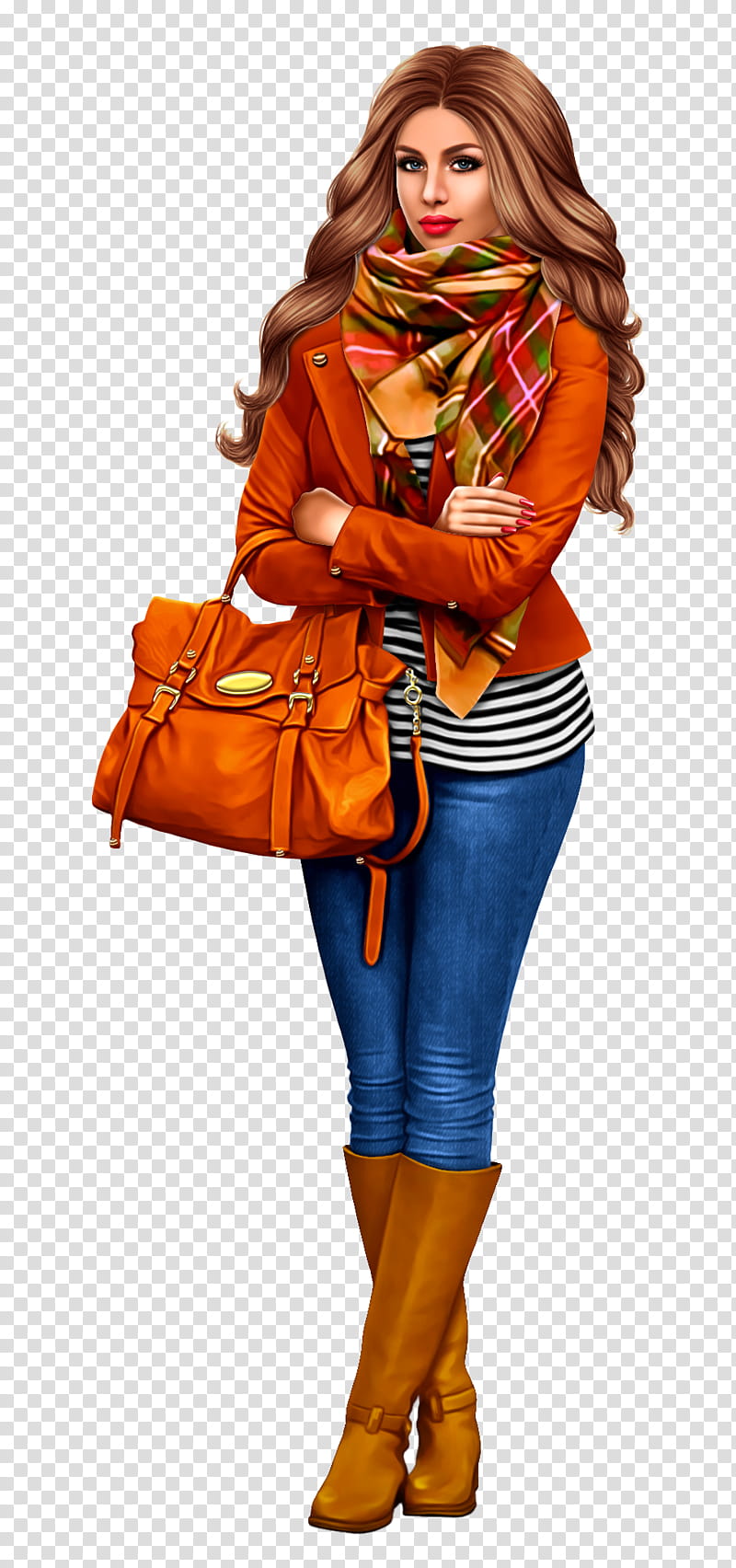 Jeans, Fashion, Model, Model M Keyboard, Orange, Clothing, Brown, Footwear transparent background PNG clipart