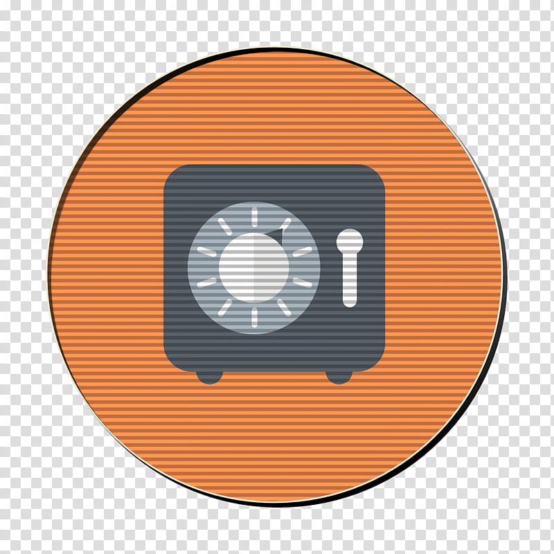 bank icon box icon cash icon, Deposit Icon, Money Icon, Safe Icon, Orange, Circle, Technology, Sport Venue transparent background PNG clipart