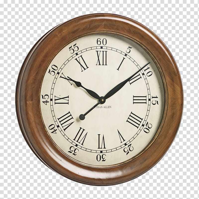 round brown wooden clock transparent background PNG clipart