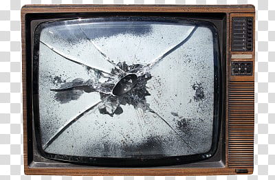 broken vintage television transparent background PNG clipart