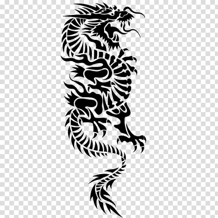 Chinese dragon stencil stock vector Illustration of ancient  94835038
