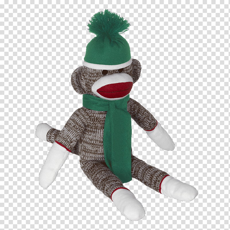 Christmas Decoration, Sock Monkey, Toy, Beanie Babies, Infant, Ty, Plush, Clothing transparent background PNG clipart