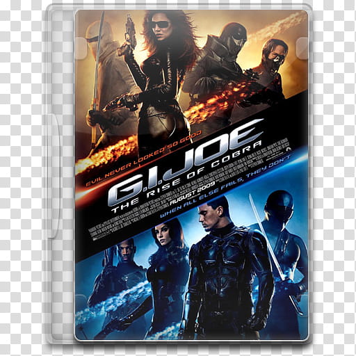 Movie Icon , GI Joe, The Rise of Cobra, G.I. Joe The Rise of Cobra cover transparent background PNG clipart