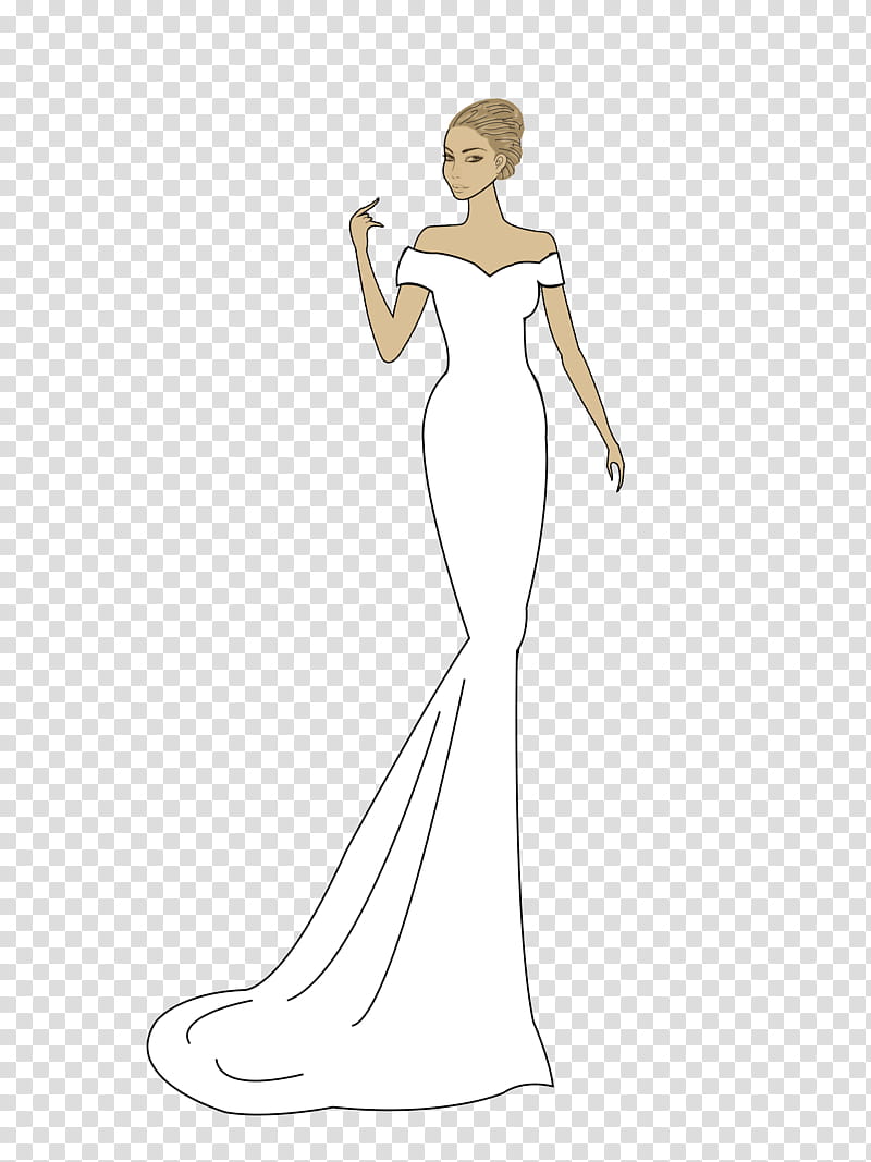 Wedding dress, Gown, Clothing, Standing, Figurine, Bridal Party Dress, Bridal Clothing, Fashion Model transparent background PNG clipart