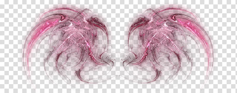 pink flame wings, pink glitter transparent background PNG clipart