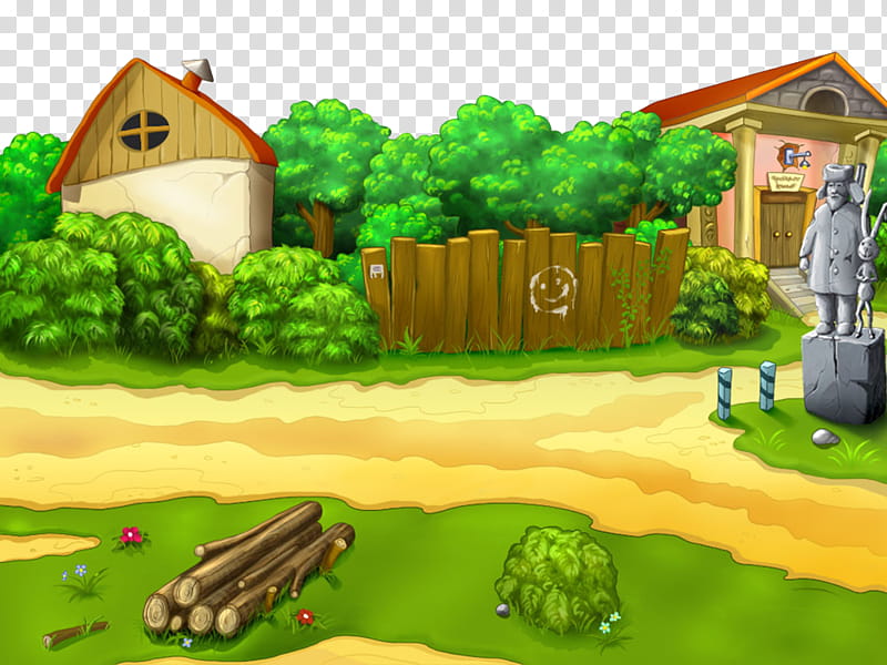 Cartoon Biome Rural Area, Free Farm Landscape Clip Art