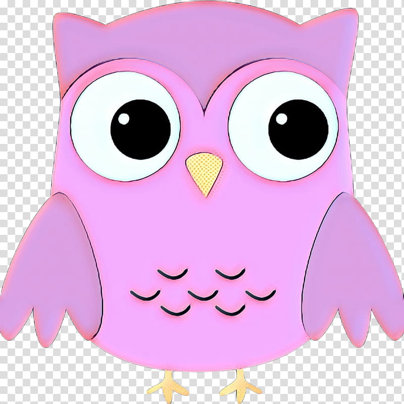 owl pink cartoon bird purple, Pop Art, Retro, Vintage, Bird Of Prey, Animation transparent background PNG clipart