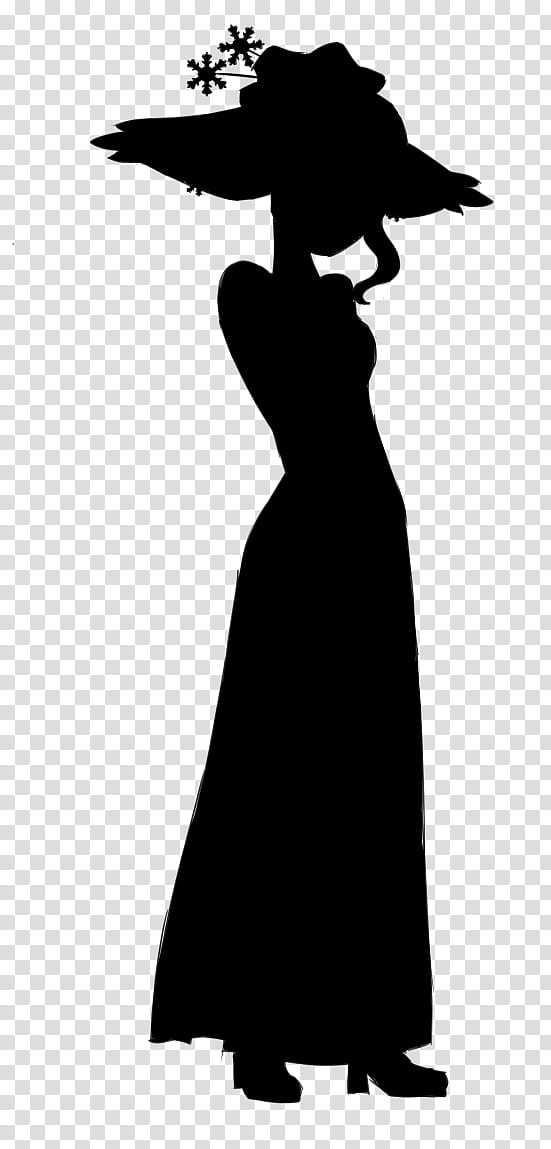 Bird Silhouette, Dress, Character, Water Bird, Black, Little Black Dress, Standing, Blackandwhite transparent background PNG clipart