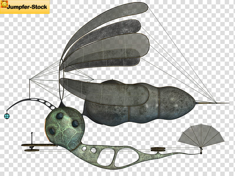 Fantasy Flying Machines , gray and black ship illustration transparent background PNG clipart