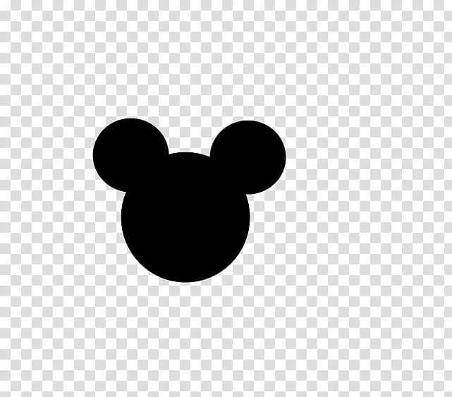 Silueta de Mickey Para Tutorial transparent background PNG clipart