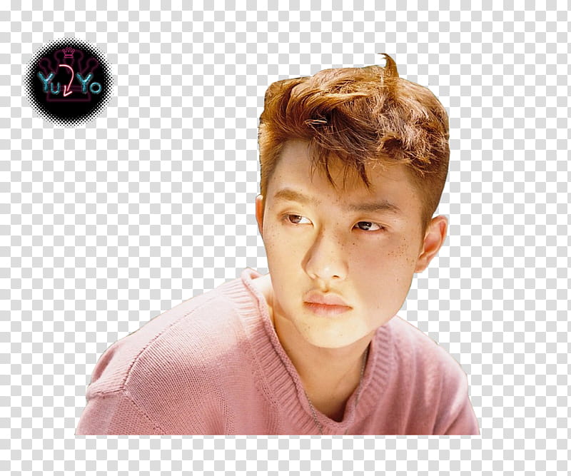 EXO THE WAR KO KO BOP, man in pink top transparent background PNG clipart