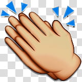 Emojis, hand clap emoji transparent background PNG clipart
