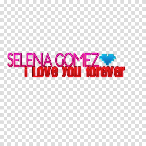 Selena Gomez I Love You Forever transparent background PNG clipart