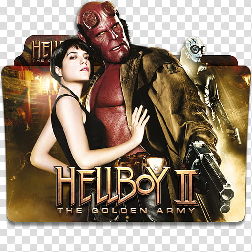 Hellboy   Collection Folder Icon , Hellboy  Golden Army transparent background PNG clipart