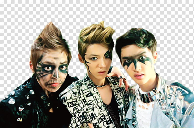 EXO HALLOWEEN, music band transparent background PNG clipart